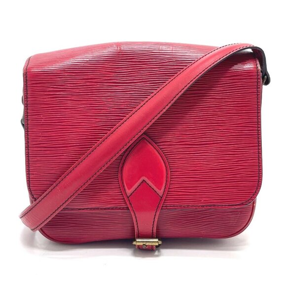 LOUIS VUITTON M52247 Epi Cartouchiere Pochette houlder Shoulder Bag Cross body - Picture 1 of 12
